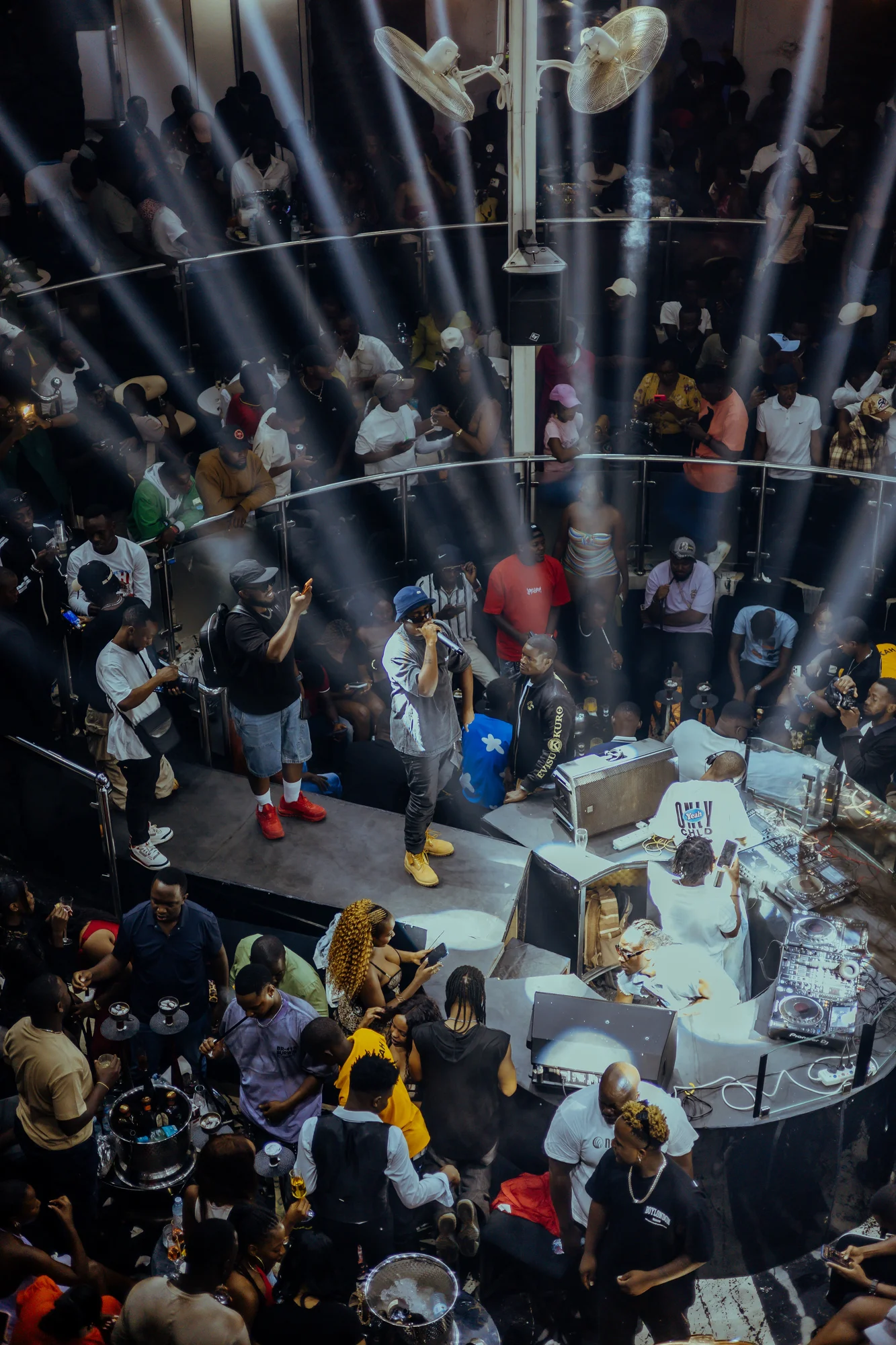 Lights over the floor